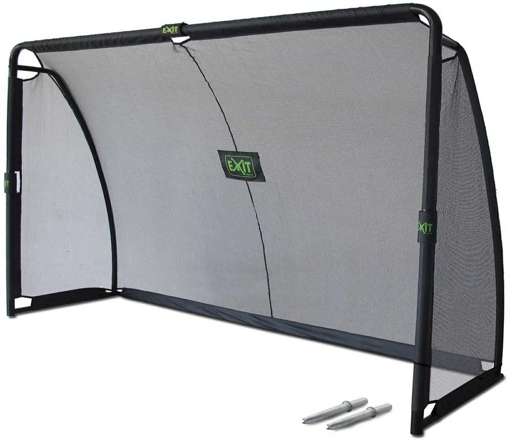 Mobilūs futbolo vartai su atmušimo sienelė Exit Finta 300x200x90cm