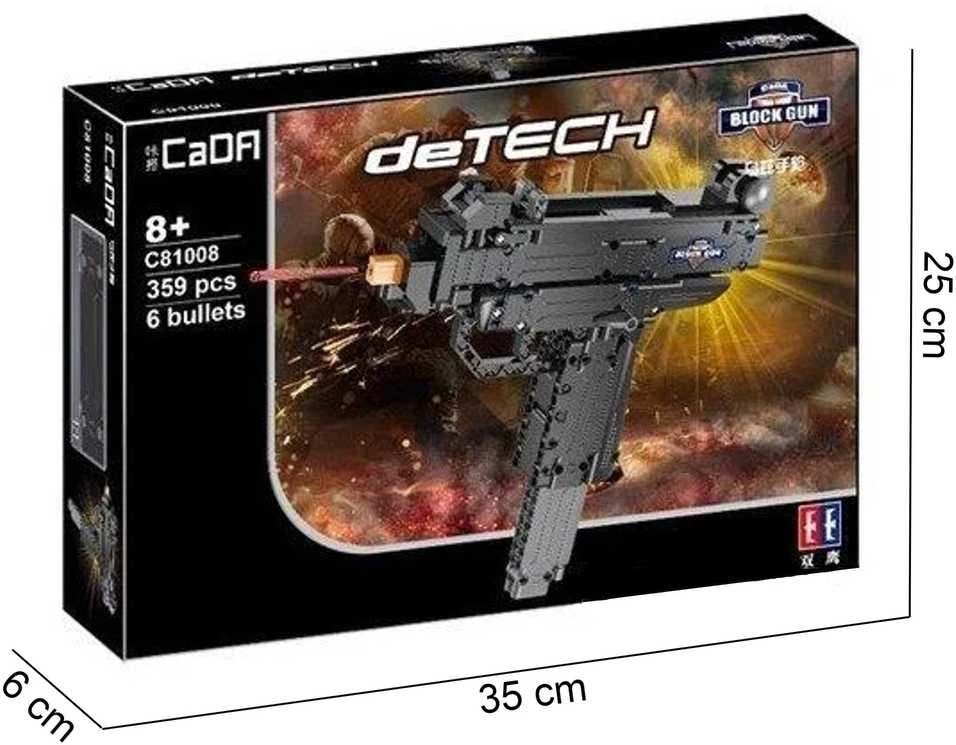 Cada C81008W blokuoja ginklą, šaudo iš automato Micro UZI + šovinių