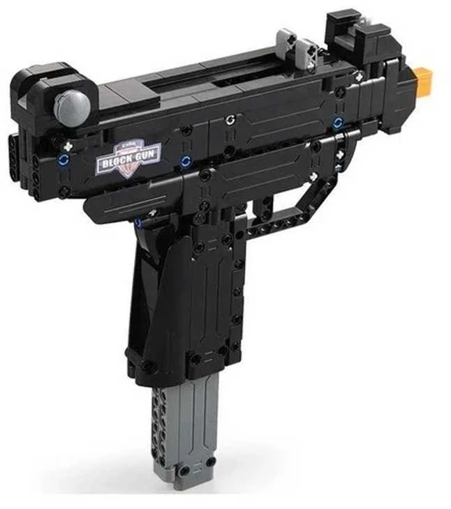Cada C81008W blokuoja ginklą, šaudo iš automato Micro UZI + šovinių