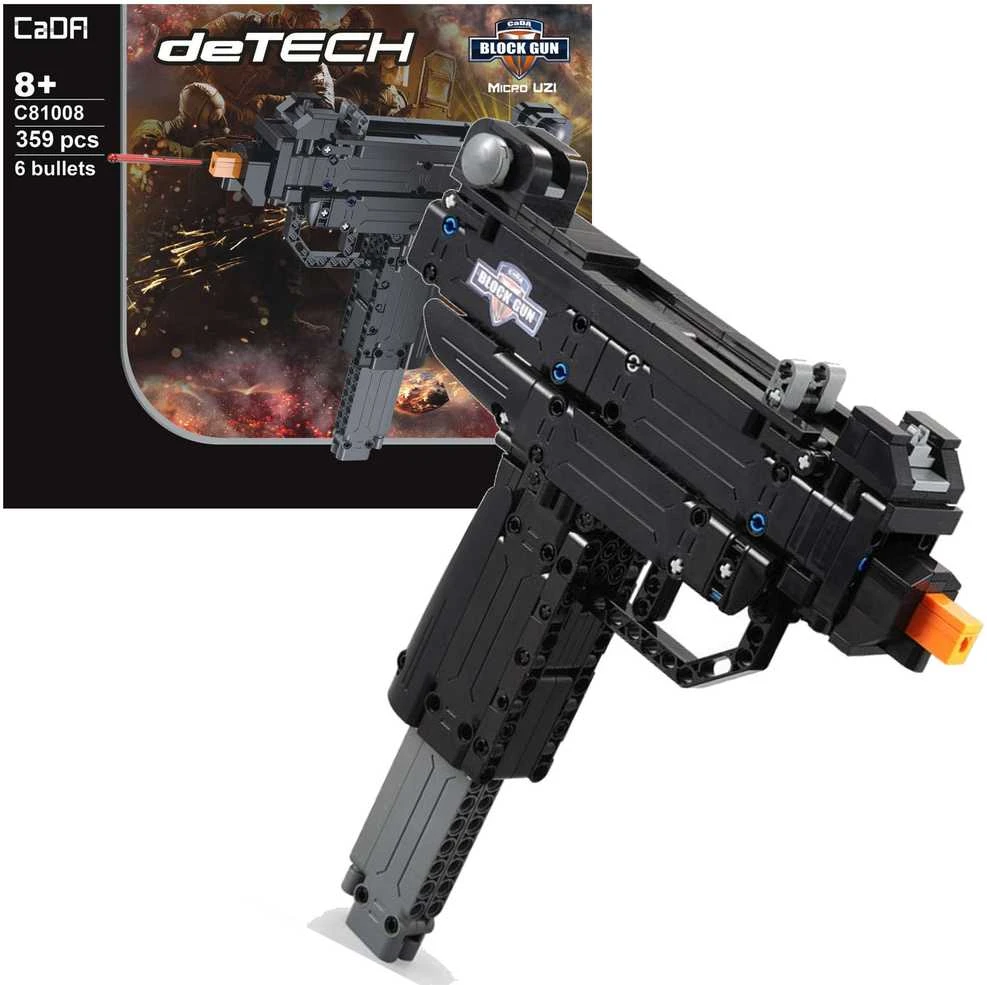 Cada C81008W blokuoja ginklą, šaudo iš automato Micro UZI + šovinių