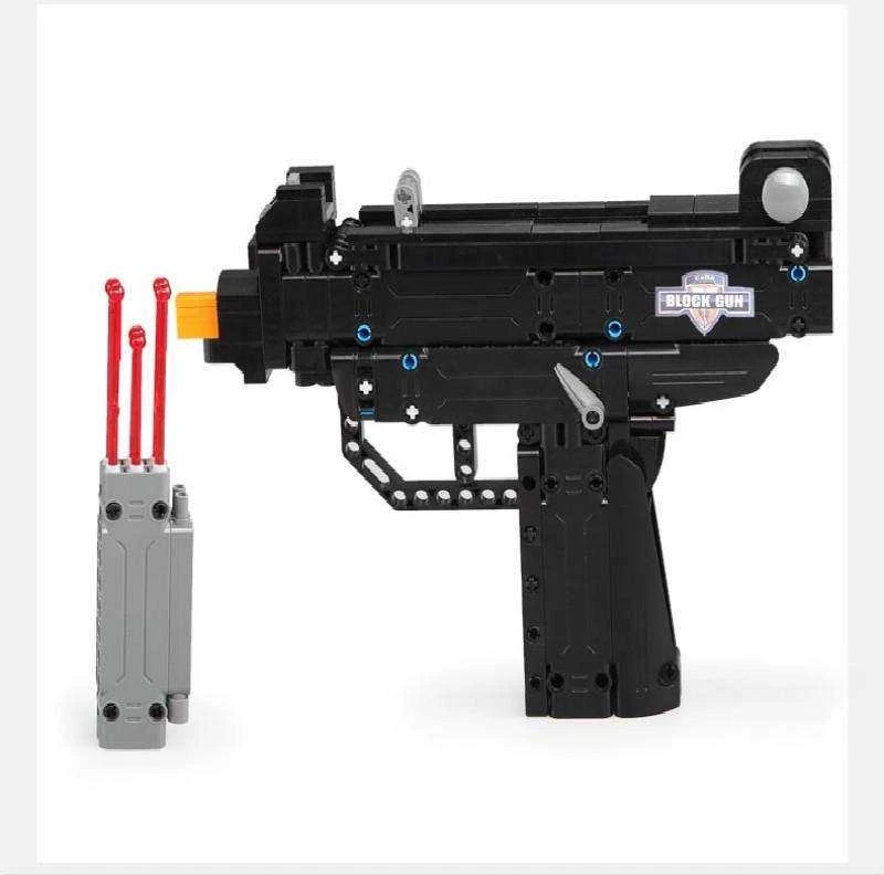 Cada C81008W blokuoja ginklą, šaudo iš automato Micro UZI + šovinių
