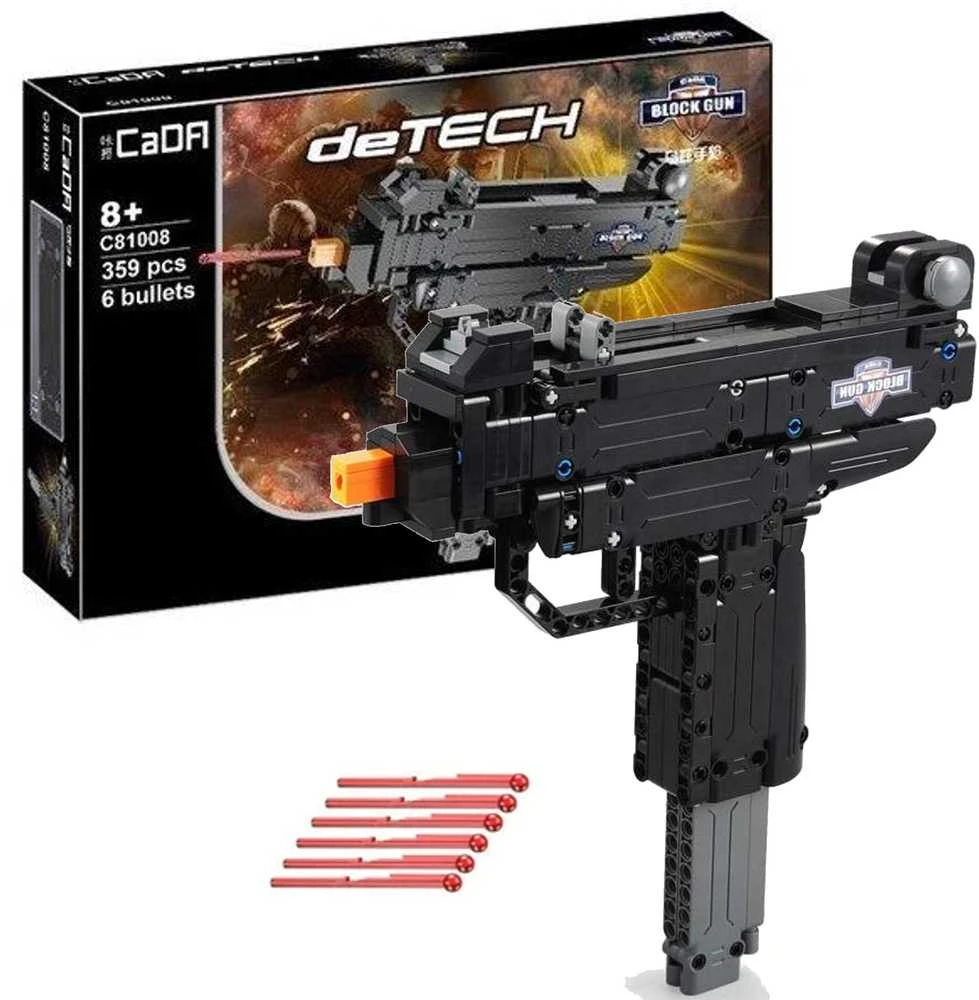 Cada C81008W blokuoja ginklą, šaudo iš automato Micro UZI + šovinių