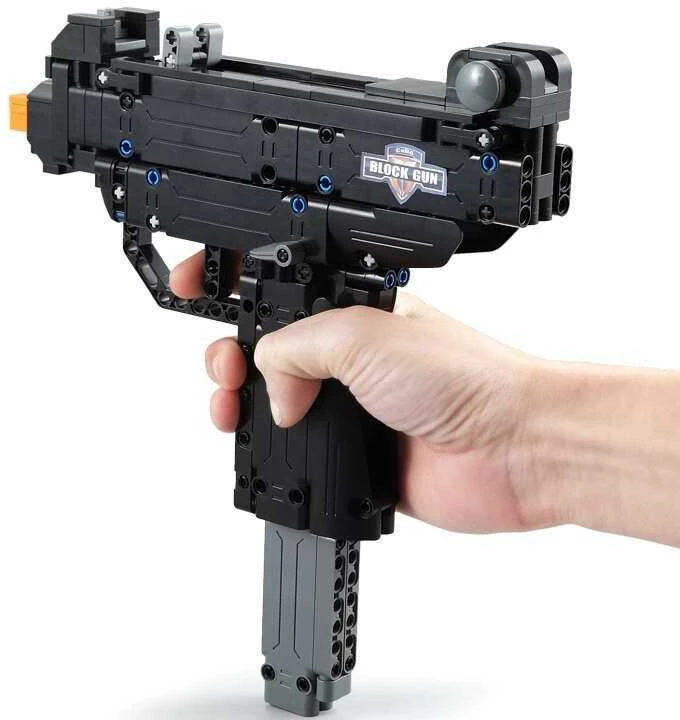 Cada C81008W blokuoja ginklą, šaudo iš automato Micro UZI + šovinių