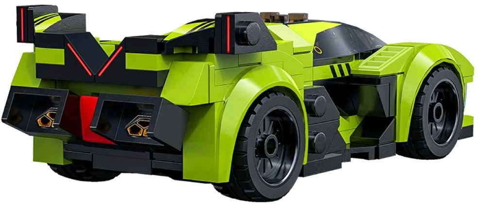 CaDA lenktynininko konstruktoriaus kaladėlės Chrono Blade lenktyninis automobilis sportinis automobilis 157 detalės