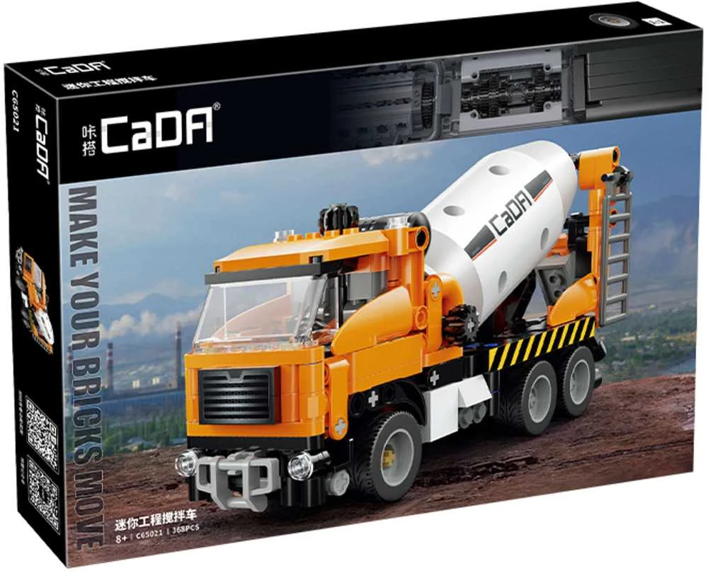 CADA Betono maišyklė statybinė transporto priemonė 368 elementai C65021W