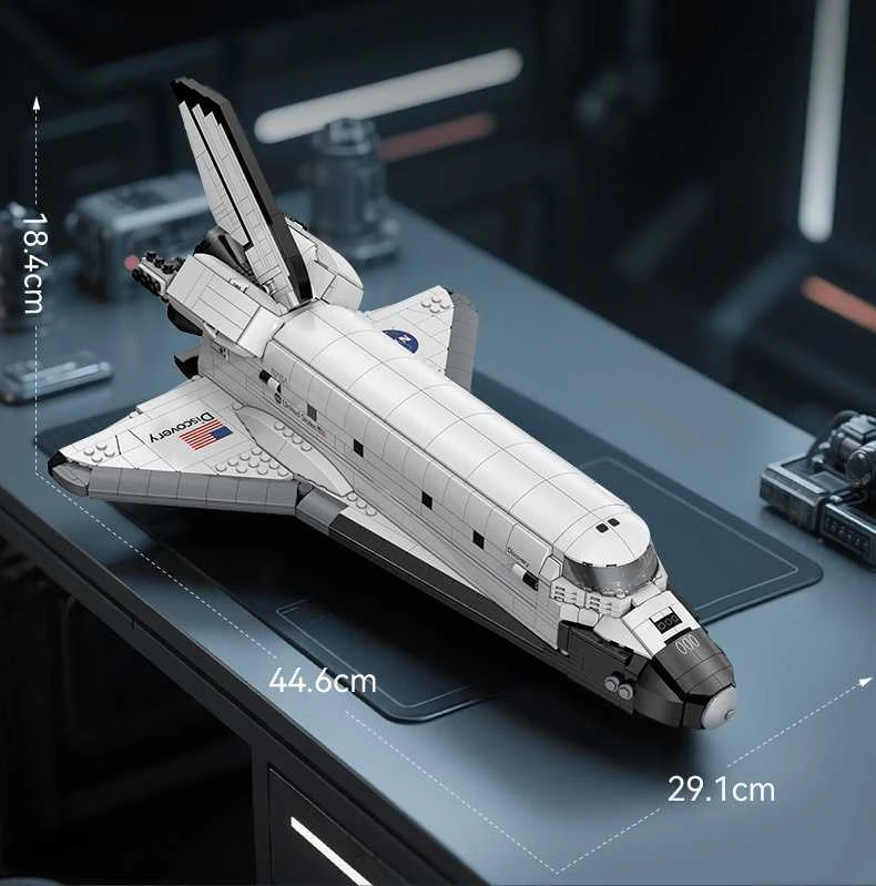 „CaDA Master NASA“ konstruktoriaus kaladėlės, erdvėlaivio „Discovery Space Shuttle“ modelis, 1827 detalės