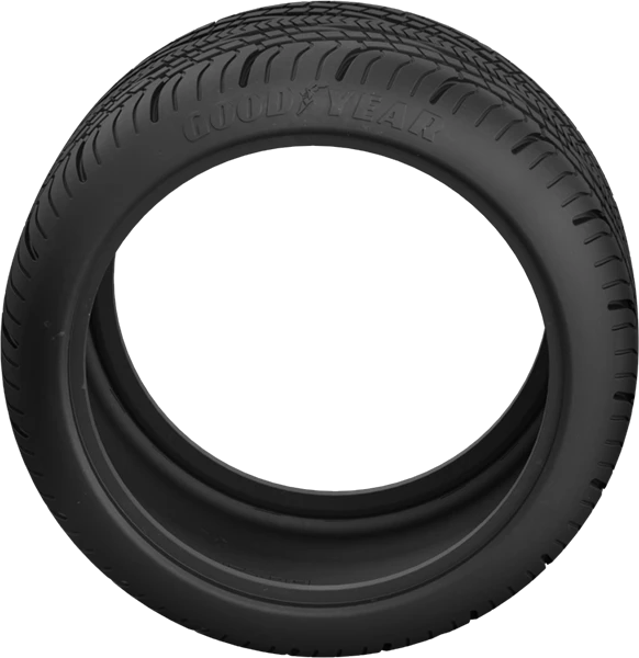 CaDA licencijuotas padangų komplektas Goodyear 1:10 RC transporto priemonėms ir statiniams modeliams 4 dalys D014-003