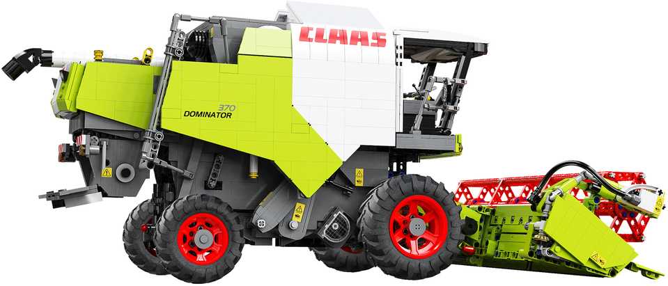 CaDA statybiniai blokai Claas Dominator 370 kombaino mastelis 1:17 58 cm 4567 elementai