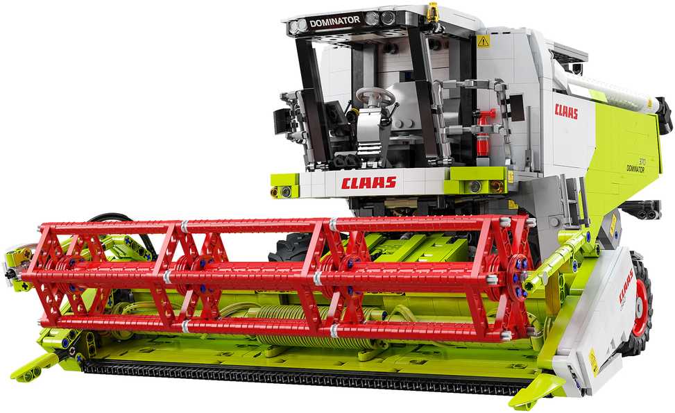 CaDA statybiniai blokai Claas Dominator 370 kombaino mastelis 1:17 58 cm 4567 elementai