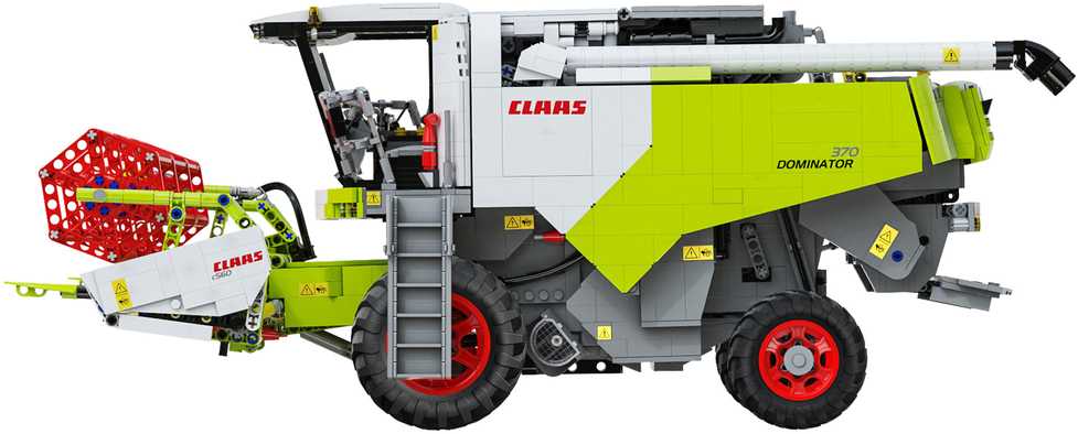CaDA statybiniai blokai Claas Dominator 370 kombaino mastelis 1:17 58 cm 4567 elementai