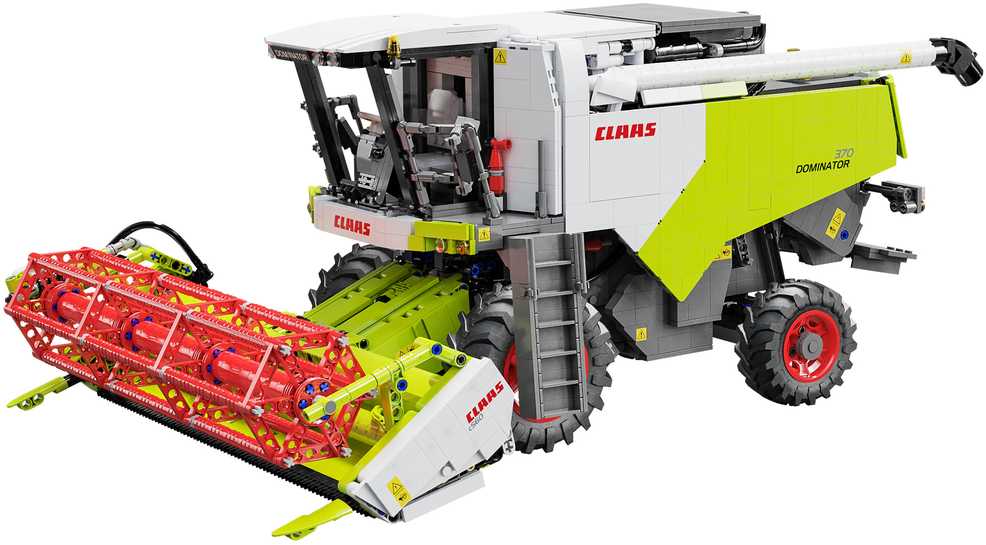 CaDA statybiniai blokai Claas Dominator 370 kombaino mastelis 1:17 58 cm 4567 elementai