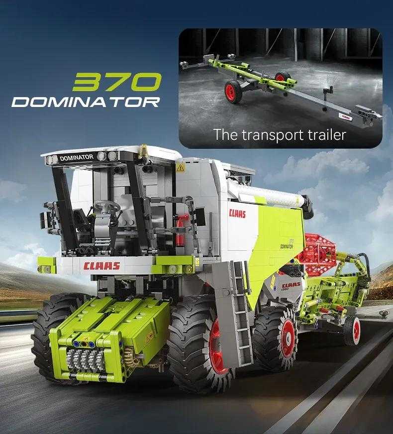 CaDA statybiniai blokai Claas Dominator 370 kombaino mastelis 1:17 58 cm 4567 elementai