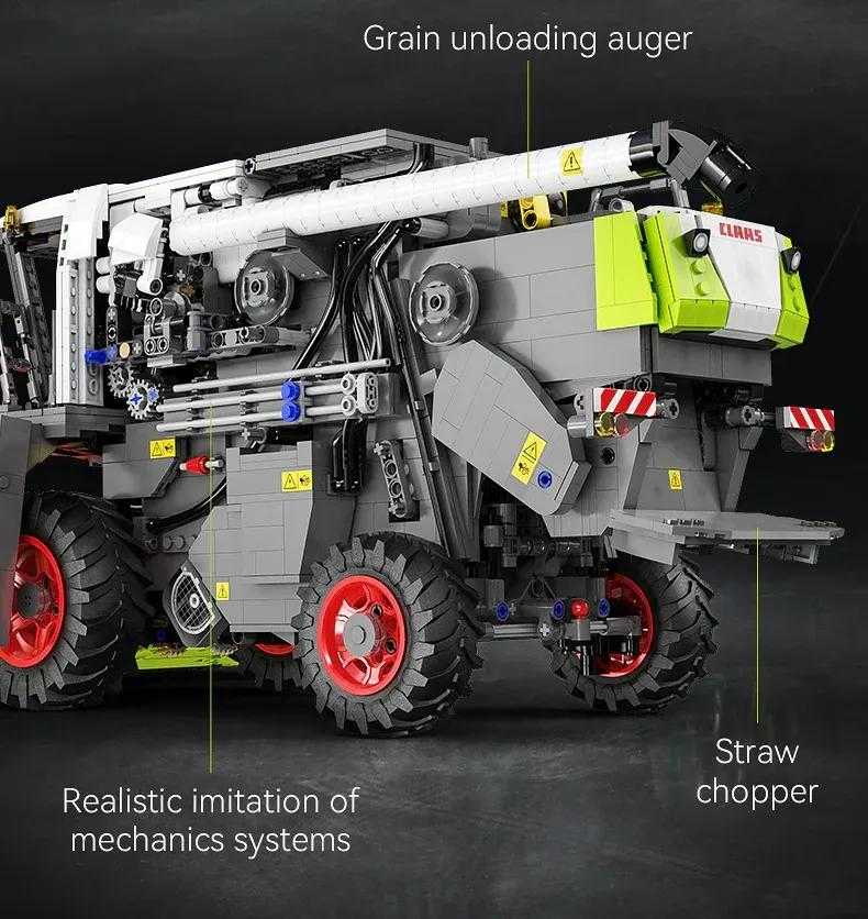CaDA statybiniai blokai Claas Dominator 370 kombaino mastelis 1:17 58 cm 4567 elementai