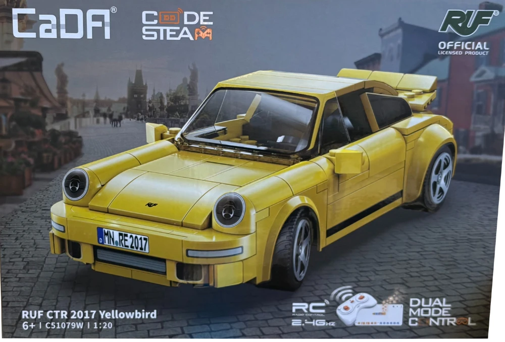 CADA BLOKŲ RINKINYS RUF CTR 2017 YELLOWBIRD NUOTOLINIO PULTO VALDYMAS AUTOMOBILIS 222 EL