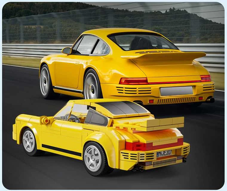 CADA BLOKŲ RINKINYS RUF CTR 2017 YELLOWBIRD NUOTOLINIO PULTO VALDYMAS AUTOMOBILIS 222 EL