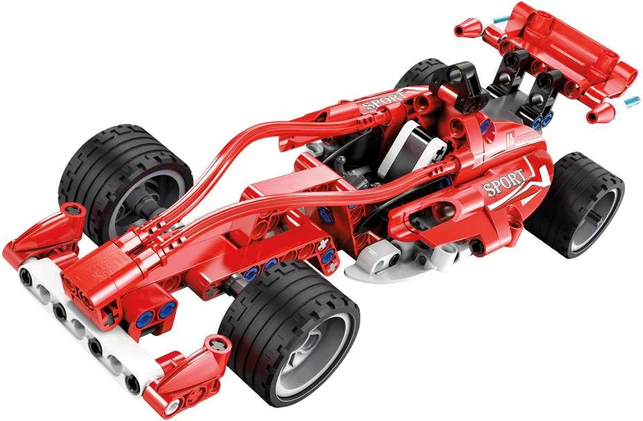 CaDA Statybiniai blokai Sportinis automobilis 23 cm Formula Racing Car 144 vnt