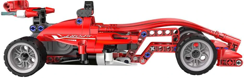 CaDA Statybiniai blokai Sportinis automobilis 23 cm Formula Racing Car 144 vnt