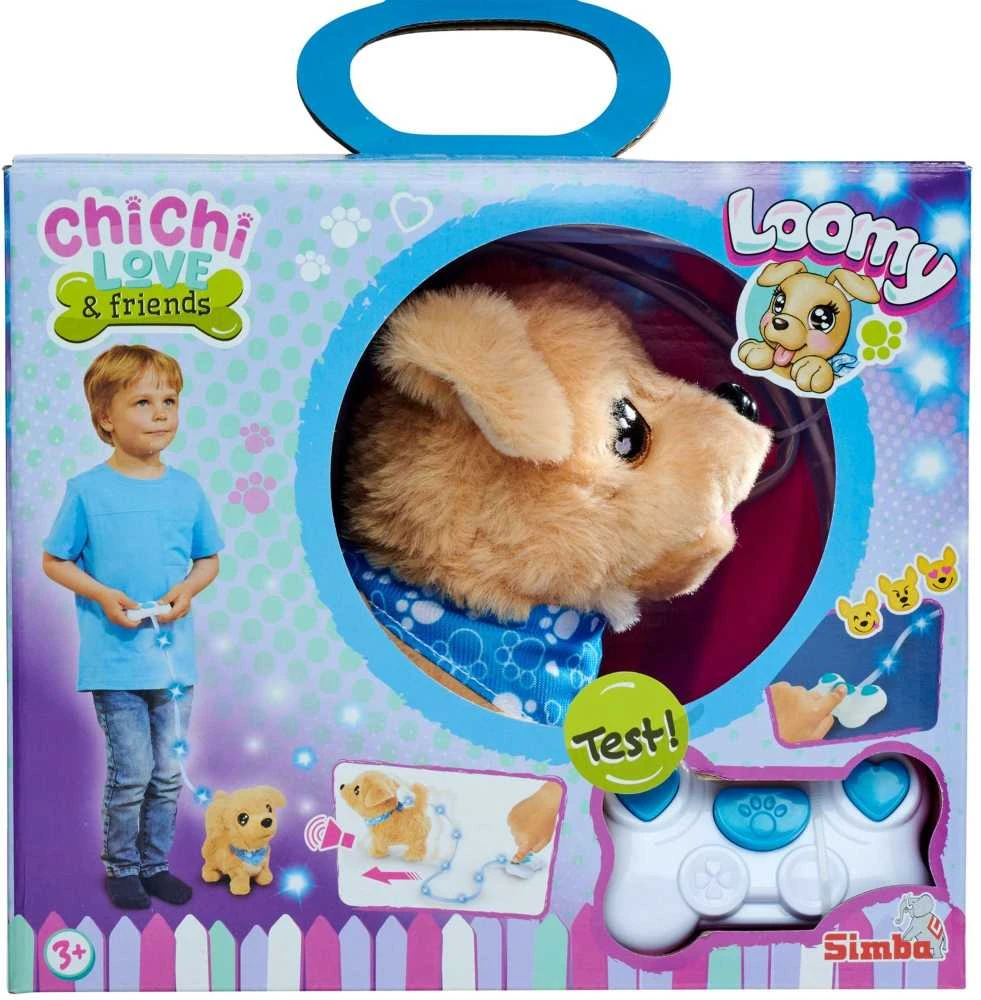 IInteraktyvus pliušinis šuo su pavadėliu Simba Chi Chi Love Loomy