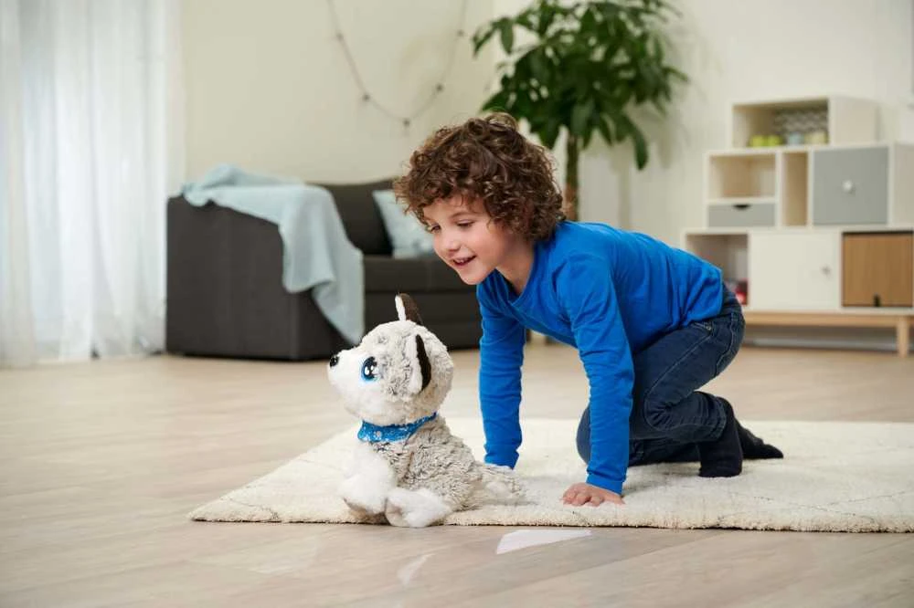 Simba Minkštas pliušinis interaktyvus husky šuo Chi Chi Love