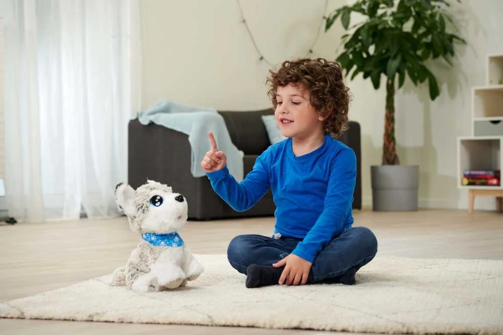 Simba Minkštas pliušinis interaktyvus husky šuo Chi Chi Love