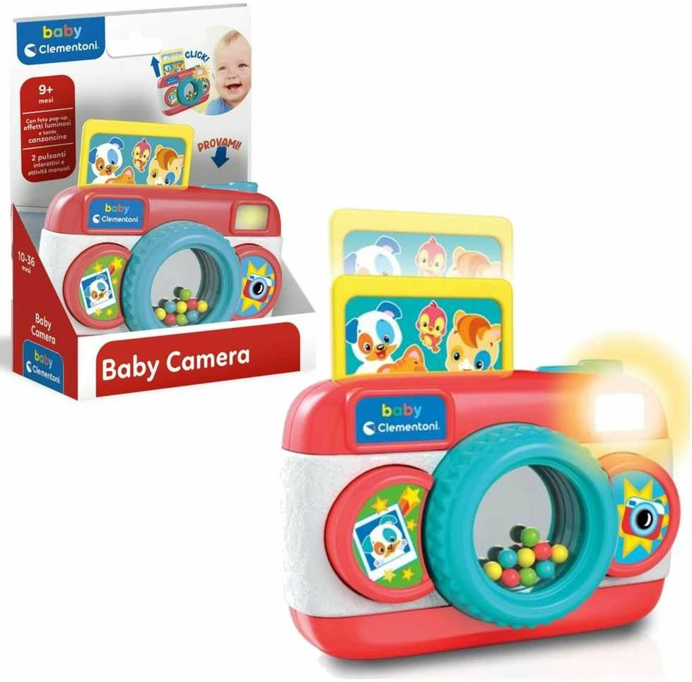 Clementoni Colorful Baby Camera skamba melodijos CLEMENTONI 17472