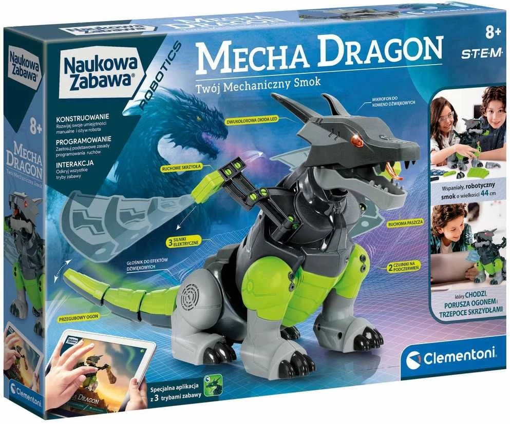 Robotikos konstravimo rinkinys - Mecha Dragon - Clementoni 50682