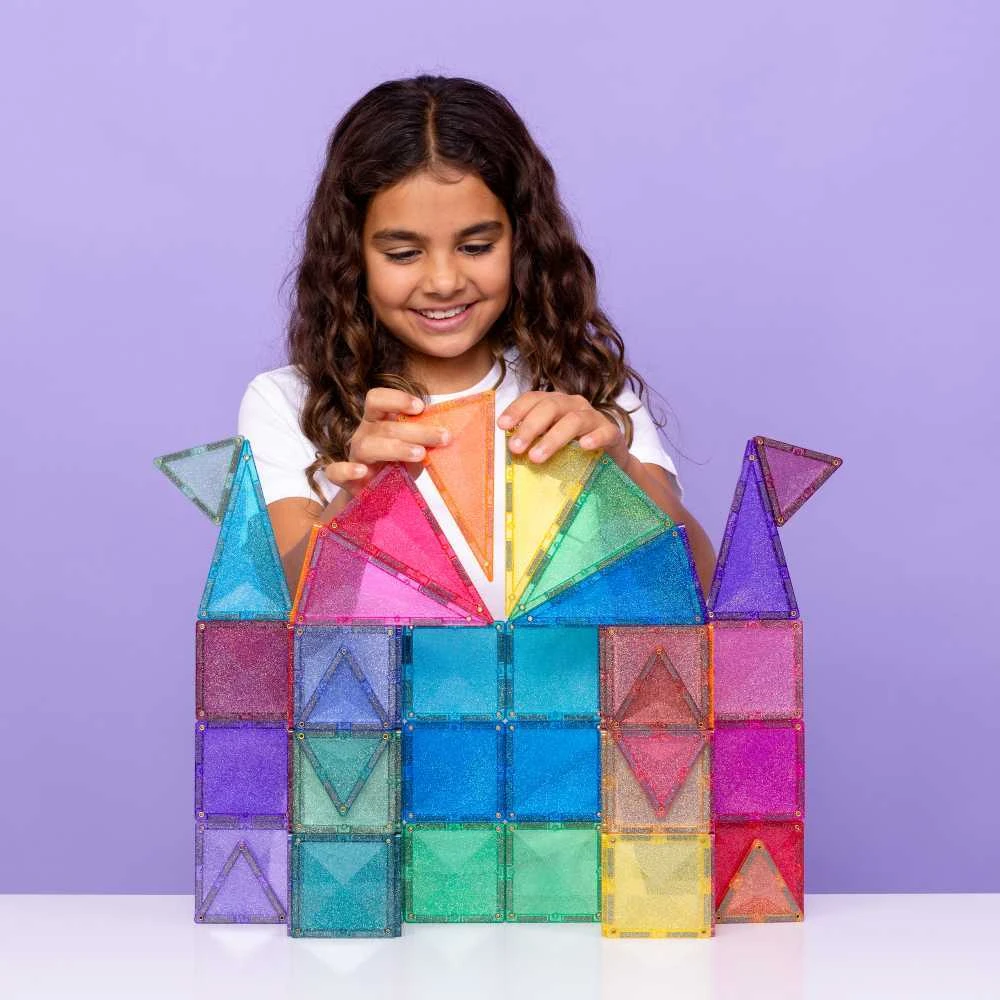CONNETIX magnetinis konstruktorius - Glitter Castle Pack 48d.