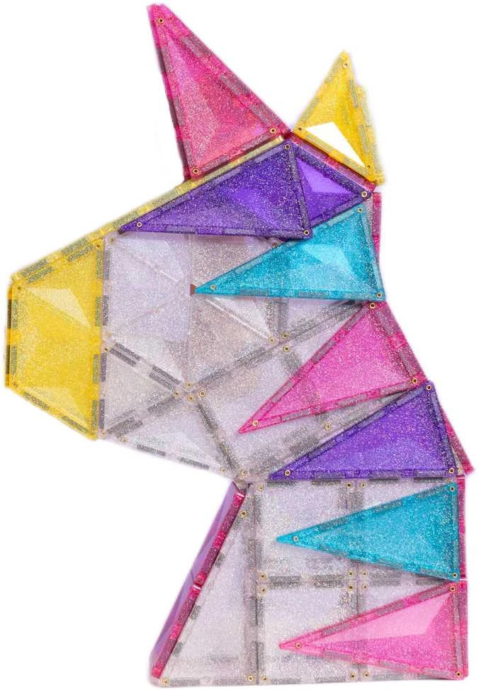 CONNETIX magnetinis konstruktorius 56d. Glitter Unicorn Pack