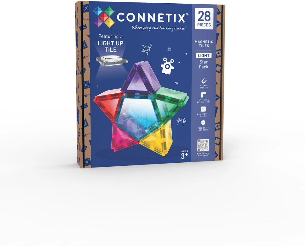 CONNETIX magnetinis konstruktorius - Light Star Pack 28d.