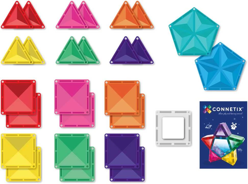CONNETIX magnetinis konstruktorius - Light Star Pack 28d.