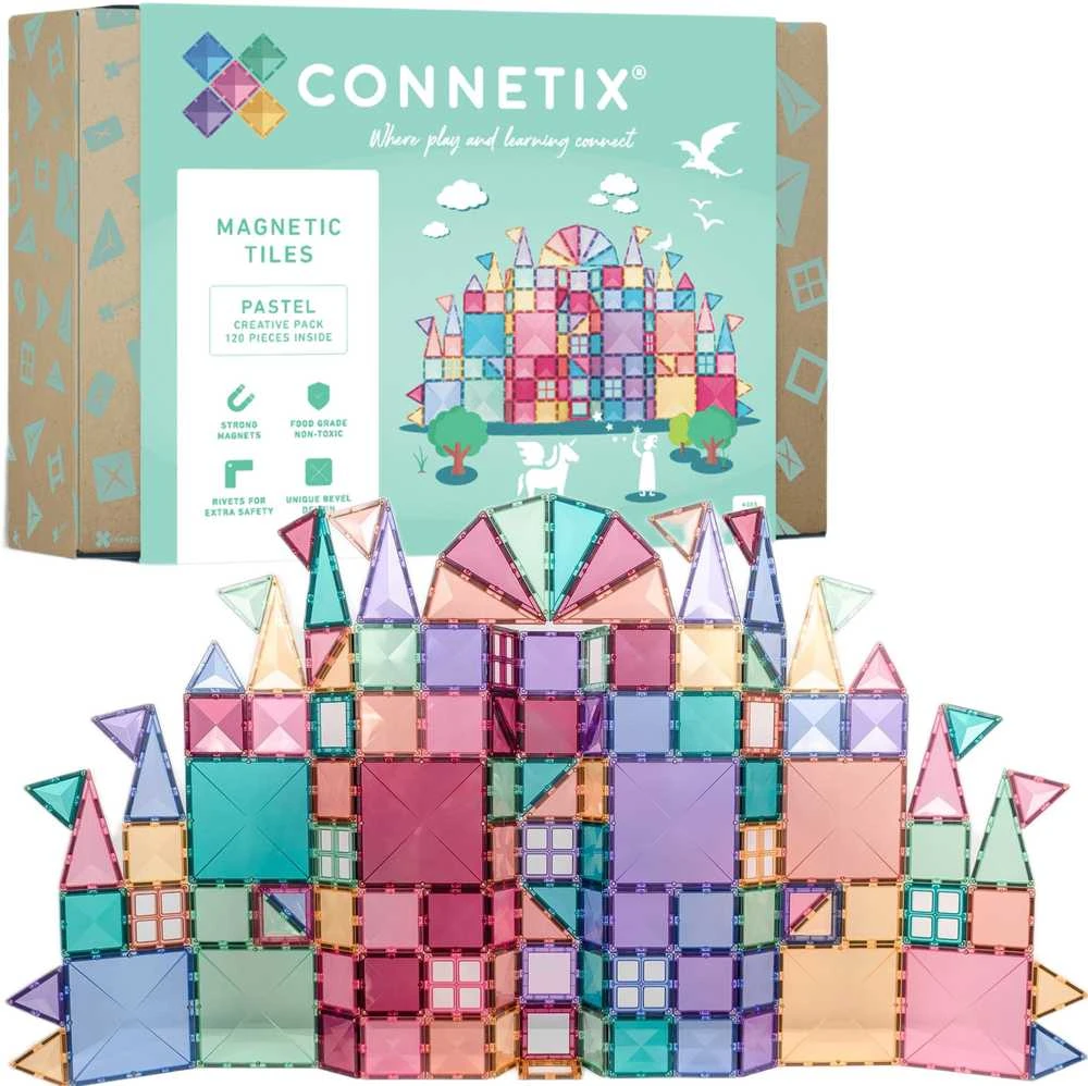 Connetix Pastelinis Kūrybiškumo rinkinys 120 dalių