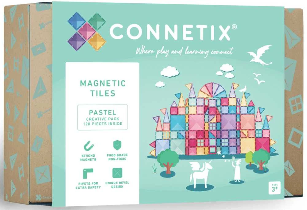 Connetix Pastelinis Kūrybiškumo rinkinys 120 dalių