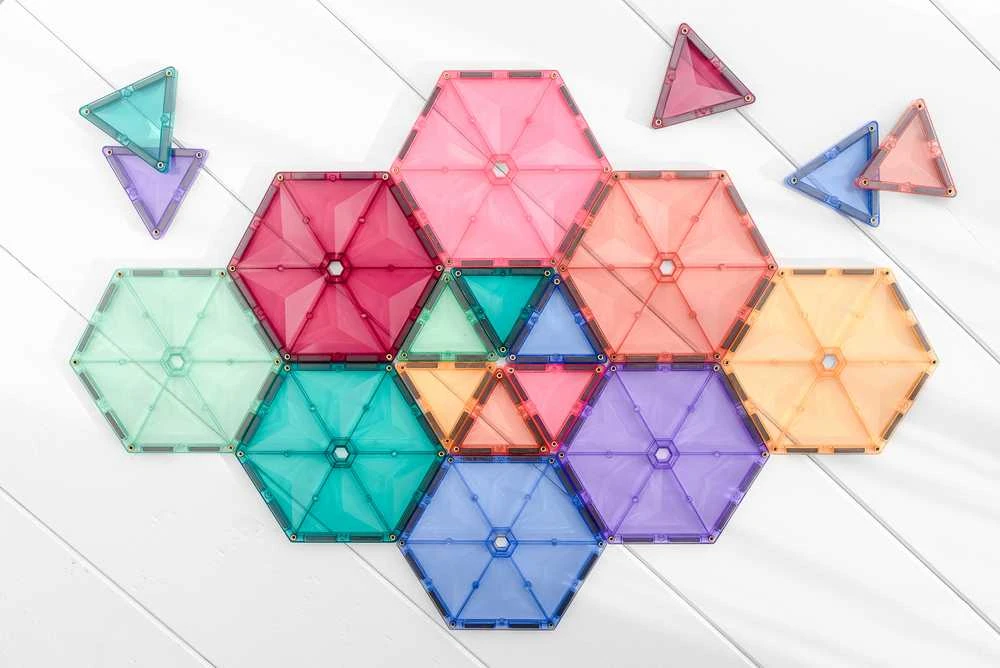 Connetix Pastelinis Geometrinis rinkinys 40 dalių