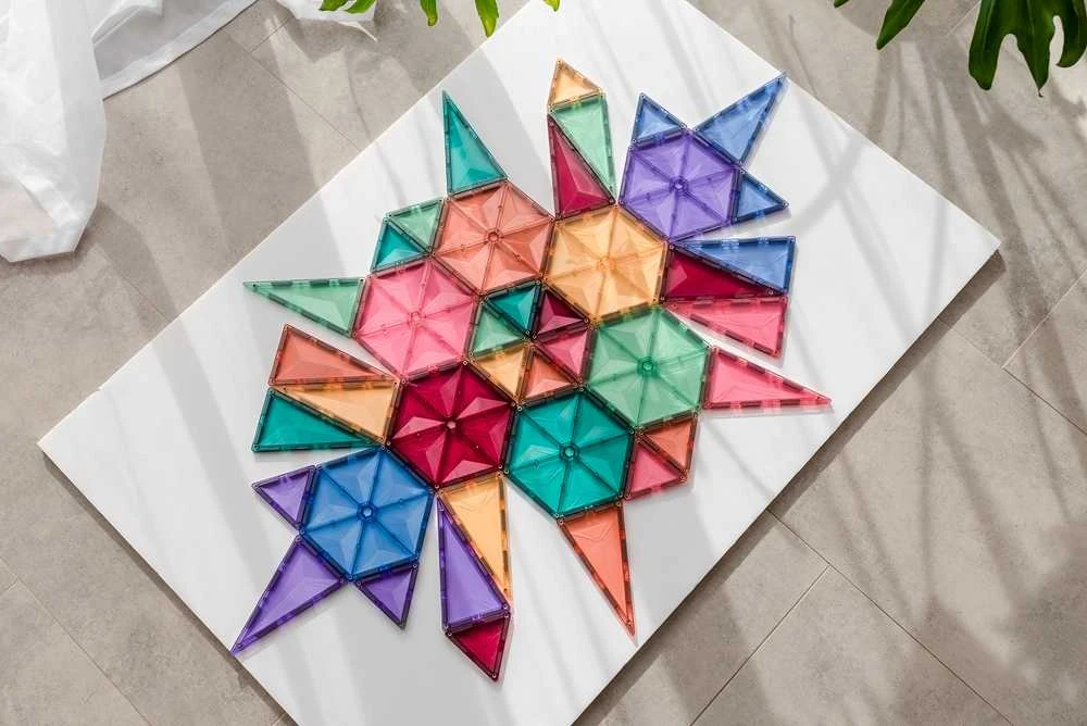 Connetix Pastelinis Geometrinis rinkinys 40 dalių