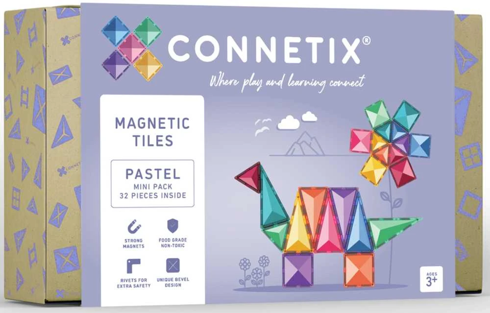 Plus Plus Connetix pastelinis MINI rinkinys 32 dalių