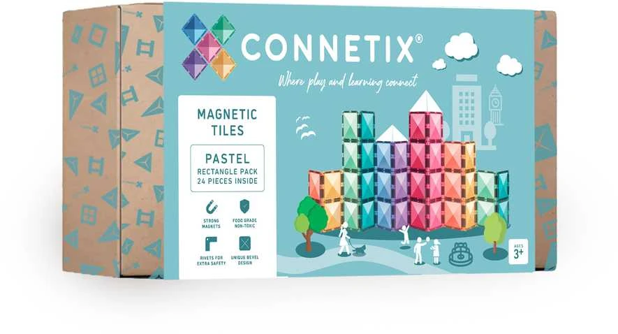 CONNETIX magnetinis konstruktorius 24d. Rectangle pack
