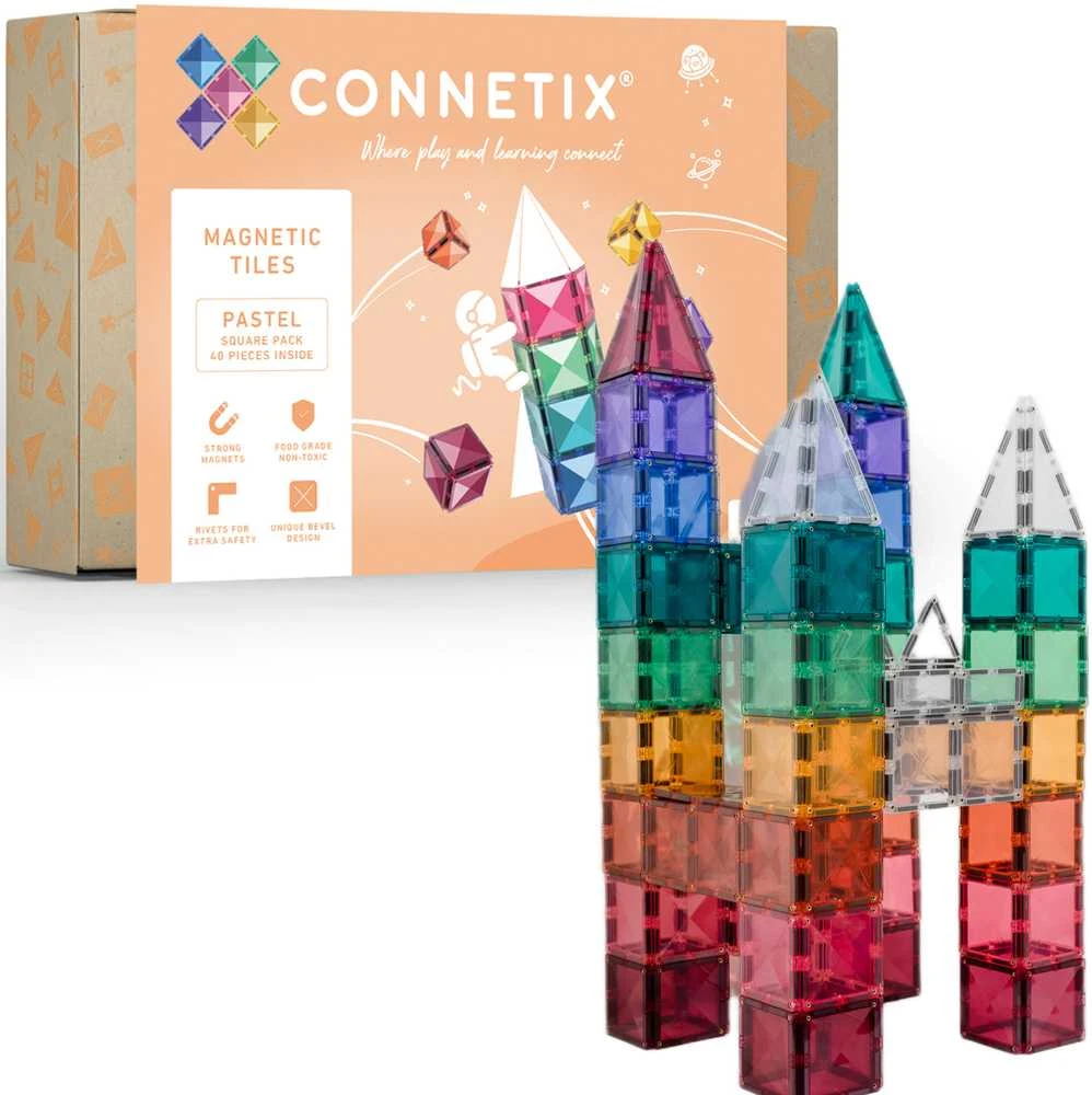 CONNETIX Magnetinis konstruktorius 40d. Kvadratai