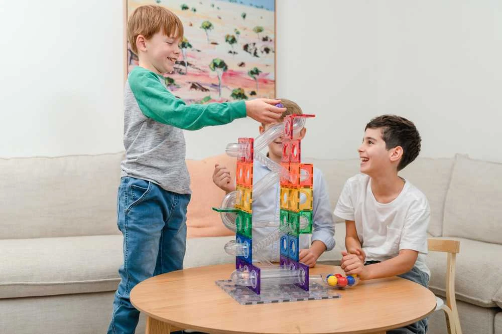 Connetix kamuoliukų trasa 92 dalys