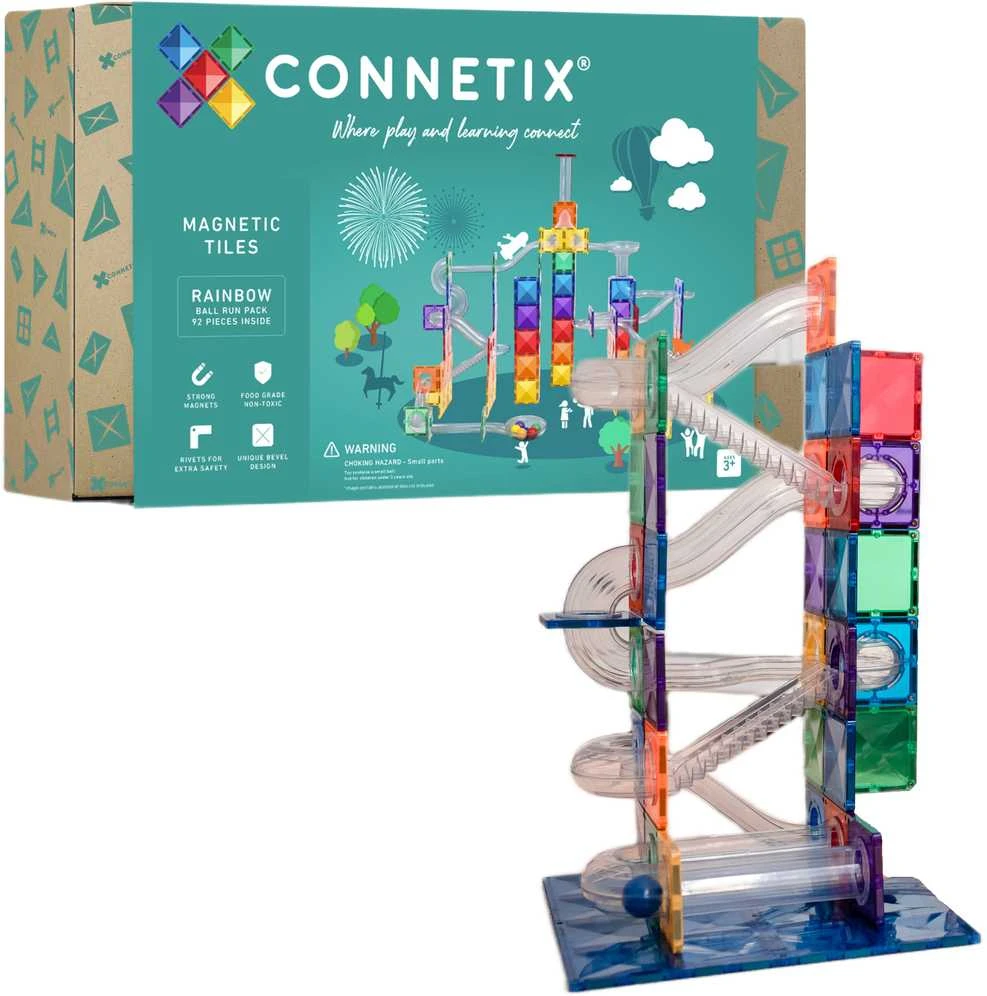 Connetix kamuoliukų trasa 92 dalys