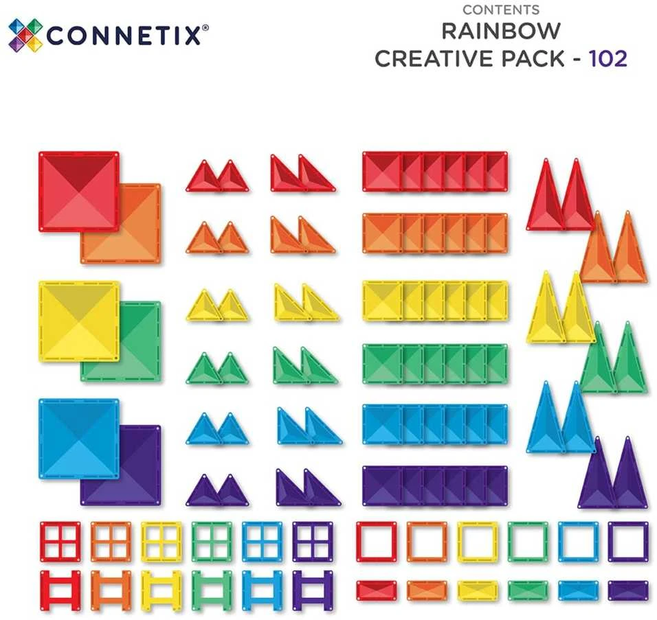 Connetix Kūrybiškumo rinkinys 102 dalių