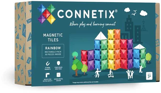 CONNETIX Magnetinis konstruktorius - stačiakampiai 18d.