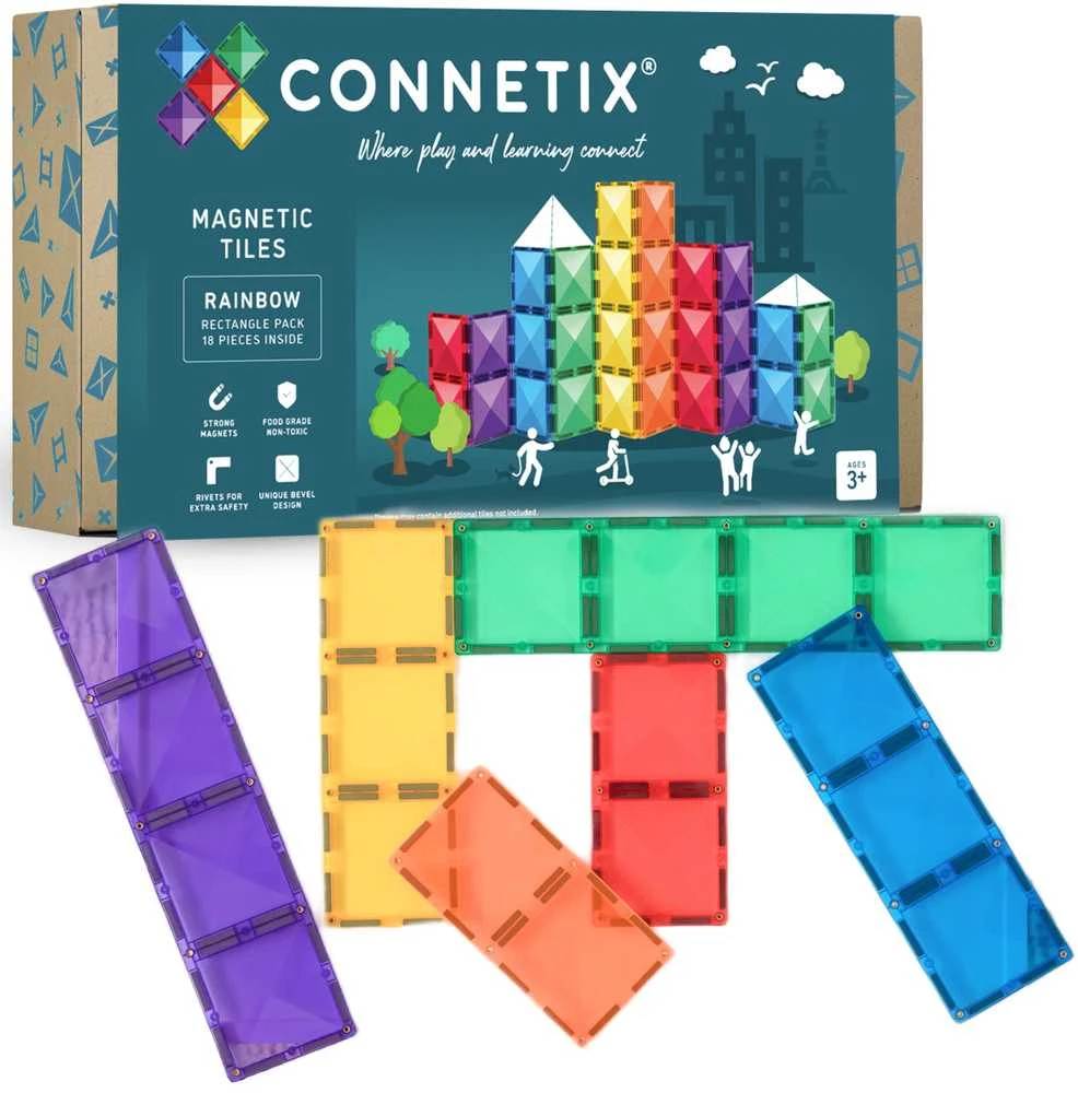 CONNETIX Magnetinis konstruktorius - stačiakampiai 18d.