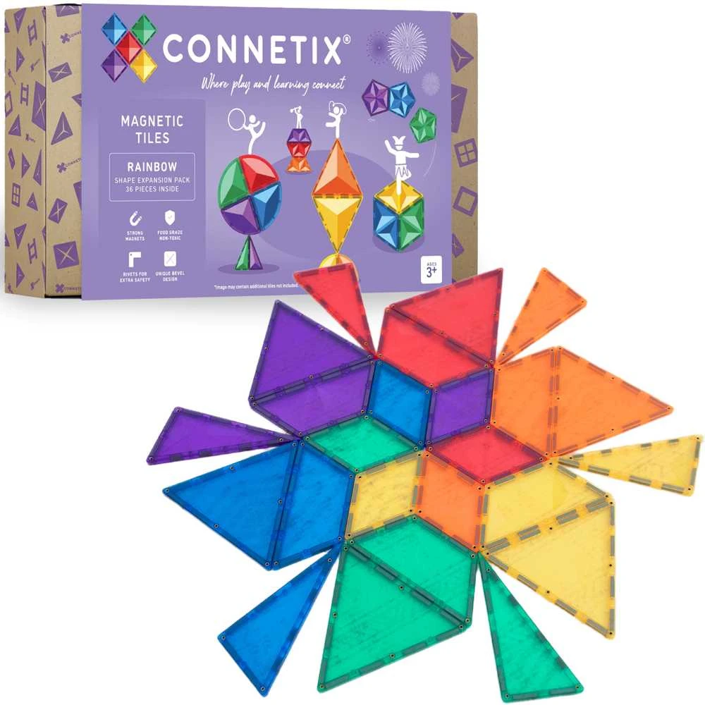 Connetix įvairių formų rinkinys 36 dalių