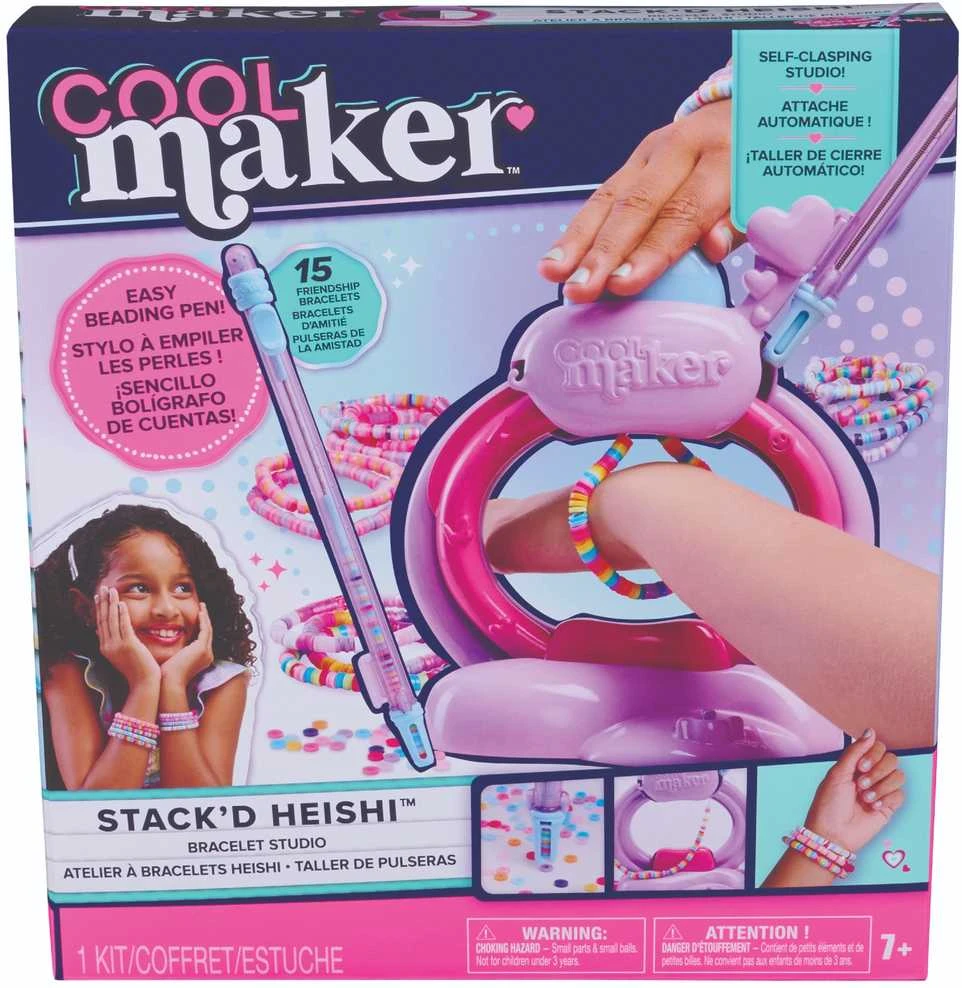 Apyrankių vėrimo rinkinys COOL MAKER Stack'd Heishi Bracelet Studio