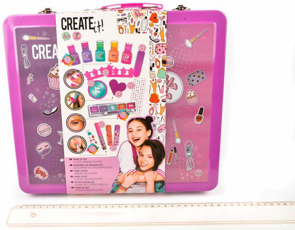 Create It Sukurk! Makiažo mega metalinis lagaminas 84138 kosmetikos rinkinys