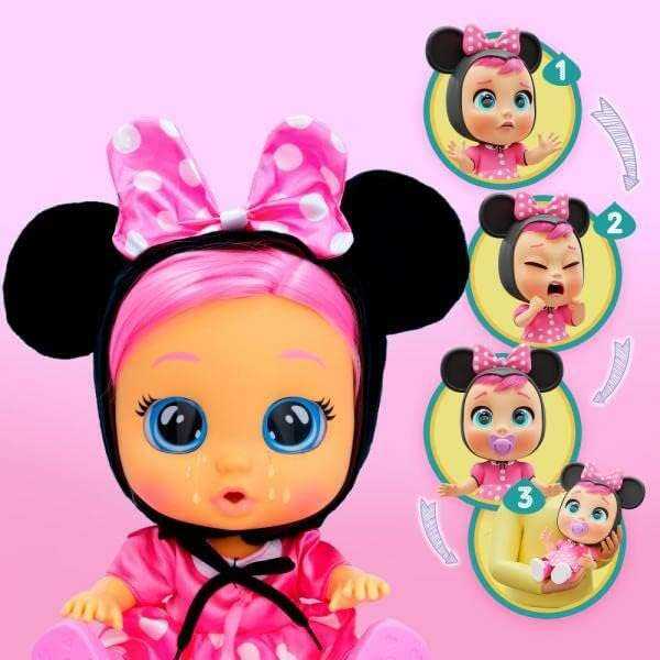 TM Toys Cry Babies Magic Tears interaktyvi lėlė Minnie Mouse Disney