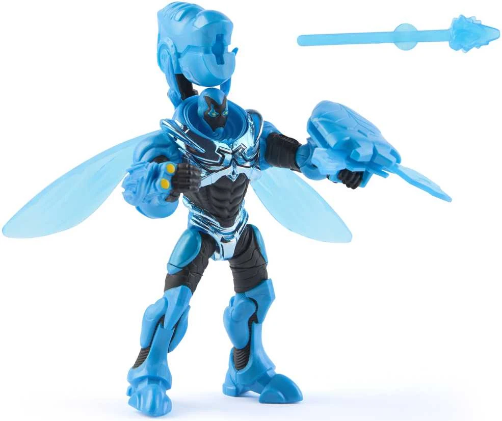 DC Comics Metal Force maža figūrėlė Mėlynojo vabalo skarabėjo vyro lėlė 12 cm