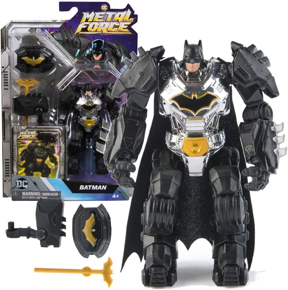 DC Comics Metal Force maža figūrėlė Betmenas Betmenas Nakties riteris lėlė 12 cm