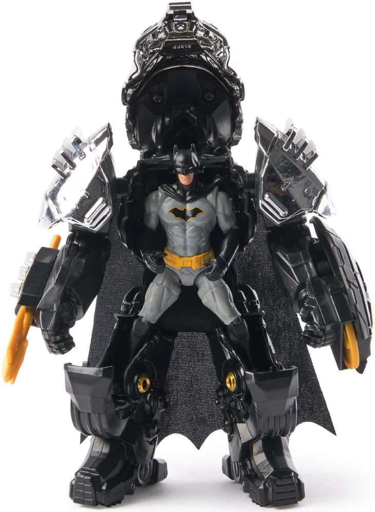 DC Comics Metal Force rinkinys figūrėlė + šarvai Batman Superhero Night Knight 10 cm