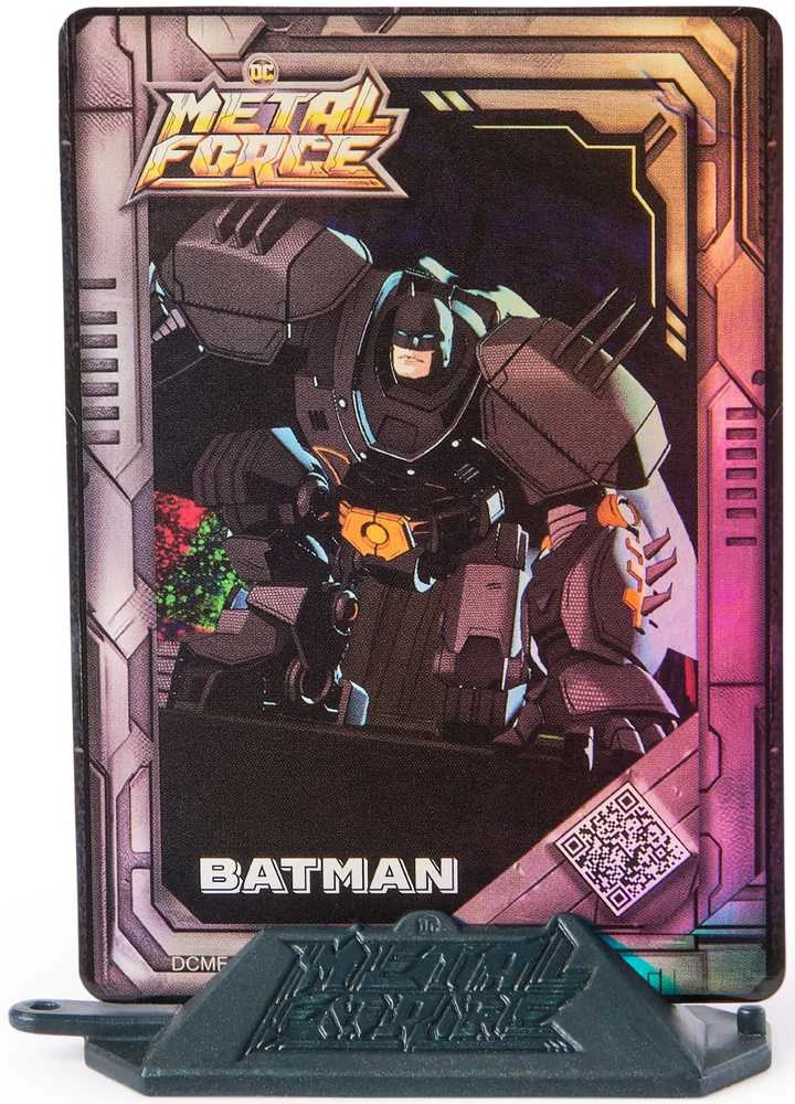 DC Comics Metal Force rinkinys figūrėlė + šarvai Batman Superhero Night Knight 10 cm